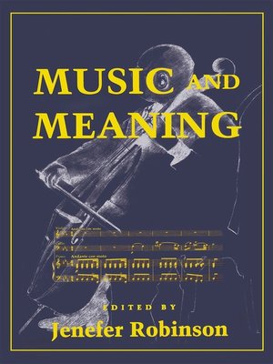 cover image of Music and Meaning
